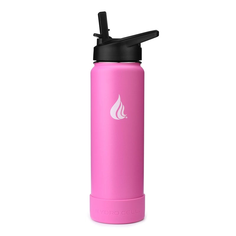 HYDRO CELL Protective Silicone Bottom Boot for 40oz  32oz  24oz  18oz Stainless Steel Insulated Water Bottles  Anti-Slip Sleeve Cover (Fuchsia 24/14oz) - Image 2